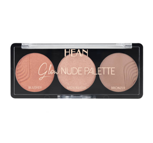 HEAN GLOW NUDE PALETTE ПАЛЕТКА ДЛЯ ОБЛИЧЧЯ 3В1 SUNGLOW 8Г