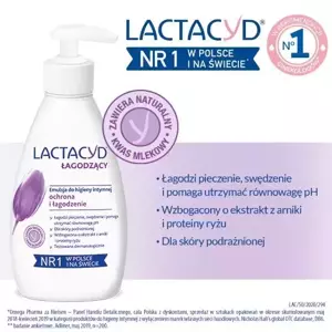 LACTACYD ЗАСПОКІЙЛИВИЙ ГЕЛЬ ДЛЯ ІНТИМНОЇ ГІГІЄНИ ДЛЯ ЗМЕНШЕННЯ ПОДРАЗНЕНЬ З ДОЗАТОРОМ 200МЛ