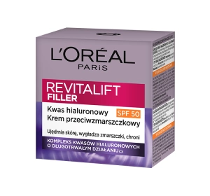 LOREAL REVITALIFT FILLER ІНТЕНСИВНО ЗАПОВНЮЮЧИЙ КРЕМ ANTI-AGE SPF50 50МЛ