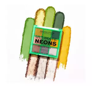 MAKEUP REVOLUTION ULTIMATE NEONS ПАЛІТРА ТІНЕЙ ДЛЯ ПОВІК GREEN HAZE 6,75Г