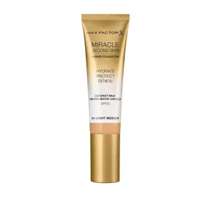 MAX FACTOR MIRACLE SECOND SKIN ТОНАЛЬНИЙ ЗАСІБ 04 LIGHT MEDIUM 30МЛ