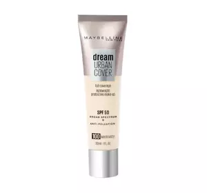 MAYBELLINE DREAM URBAN COVER ТОНАЛЬНИЙ ЗАСІБ ДЛЯ ОБЛИЧЧЯ 100 WARM IVORY 30МЛ