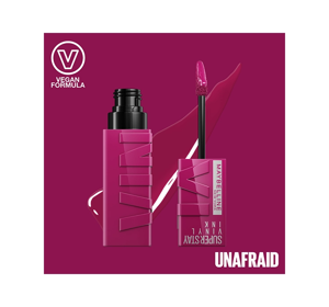 MAYBELLINE SUPERSTAY VINYL INK ВІНІЛОВА ПОМАДА ДЛЯ ГУБ 170 UNAFRAID 4,2МЛ