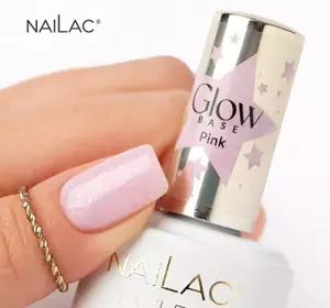 NAILAC GLOW BASE КАУЧУКОВА БАЗА PINK 7МЛ