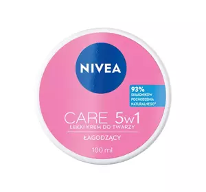 NIVEA CARE LEKKI ЛЕГКИЙ ЗАСПОКІЙЛИВИЙ КРЕМ ДЛЯ ОБЛИЧЧЯ 100 МЛ