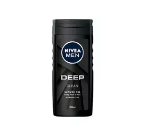 NIVEA MEN DEEP ГЕЛЬ ДЛЯ ДУШУ З АКТИВОВАНИМ ВУГІЛЛЯМ 250МЛ