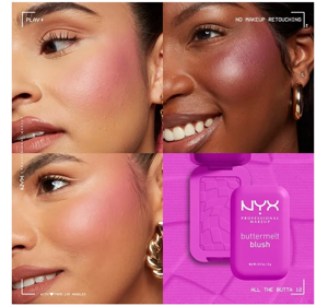 NYX PROFESSIONAL MAKEUP BUTTERMELT КОМПАКТНІ РУМ'ЯНА ДЛЯ ЩІК 12 ALL THE BUTTA 5Г 