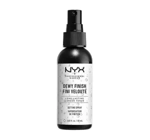 NYX PROFESSIONAL MAKEUP DEWY FINISH СПРЕЙ-ФІКСАТОР МАКІЯЖУ 180МЛ