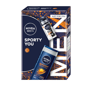 Nivea Men набір косметики для чоловіків: гель для душу + роликовий антиперспірант