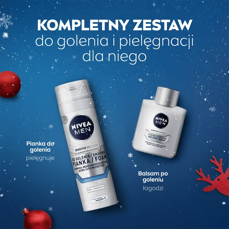 Nivea Men набір косметики для чоловіків піна для гоління + бальзам після гоління