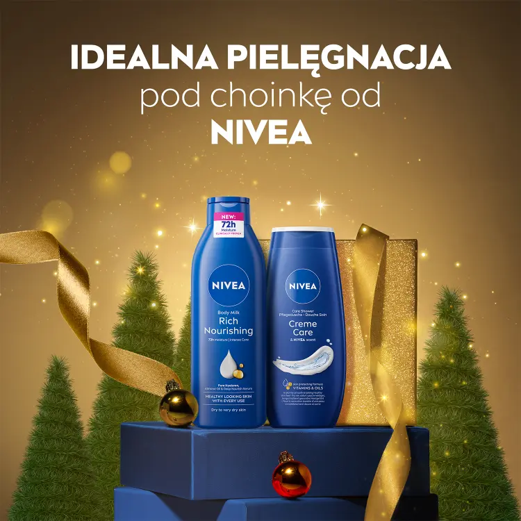 Nivea Moment Of Care набір косметики для догляду за тілом: гель для душу + молочко для тіла