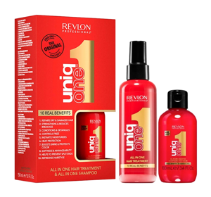 REVLON PROFESSIONAL UNIQ ONE НАБІР КОСМЕТИКИ ДЛЯДОГЛЯДУ ЗА ВОЛОССЯМ 100МЛ + 150МЛ