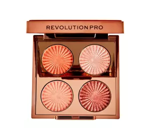 REVOLUTION PRO GODDESS GLOW ПАЛЕТКА ТІНЕЙ ДЛЯ ПОВІК GOLDEN HOUR 3,2Г