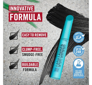 Rimmel Lash Loader веганська туш для об'єму вій 001 Black 9,5мл