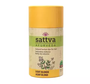 SATTVA AYURVEDA НАТУРАЛЬНА ТРАВ'ЯНА ФАРБА НА ОСНОВІ ХНИ LIGHT BLONDE 150Г