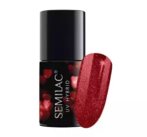 SEMILAC ГЕЛЬ-ЛАК 318 BURGUNDY RED GLITTER 7МЛ