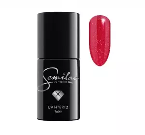 SEMILAC ГІБРИДНИЙ ЛАК УФ HYBRID GLITTER RED 025