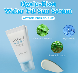 SKIN1004 MADAGASCAR CENTELLA HYALU-CICA WATER-FIT SUN SERUM SPF50+ ЗАХИСНИЙ КРЕМ ДЛЯ ОБЛИЧЧЯ 15МЛ