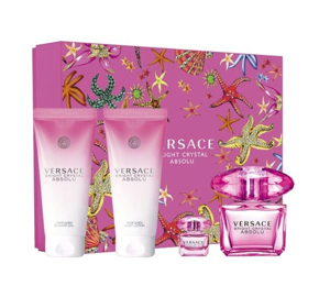 VERSACE BRIGHT CRYSTAL ABSOLU ПАРФУМОВАНА ВОДА 90МЛ + 5МЛ + ГЕЛЬ 100МЛ + БАЛЬЗАМ 100МЛ